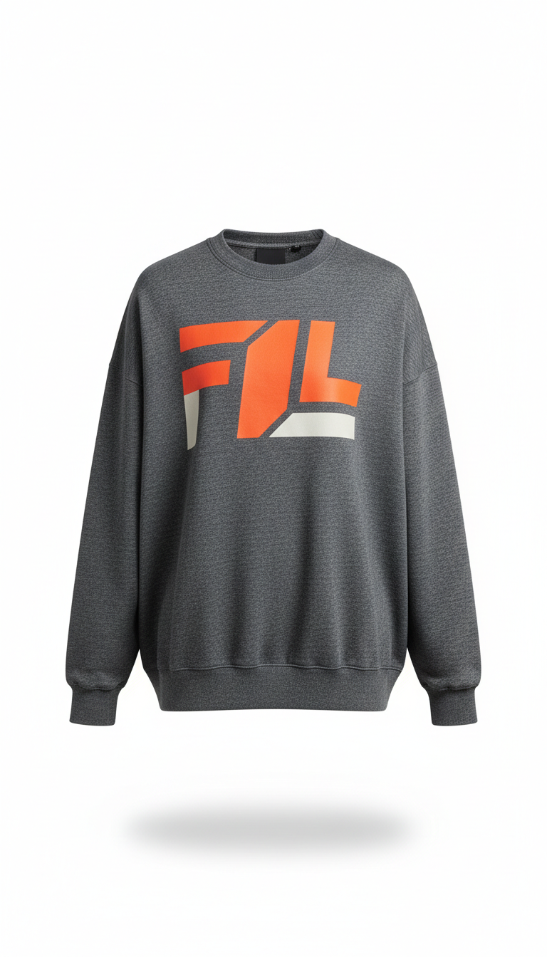 Crewneck technique Steel Grey