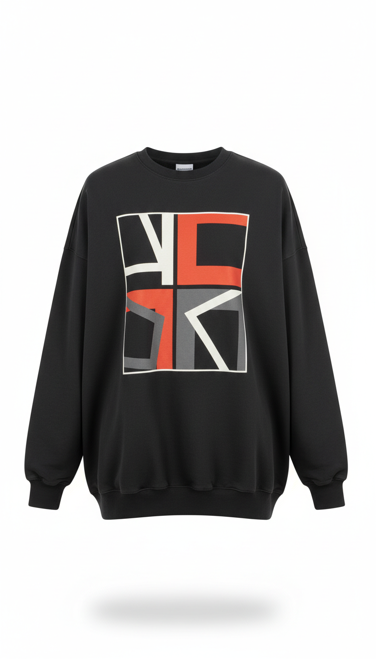 Sweatshirt signature Graphite Black